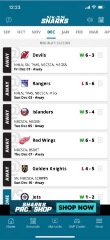 San Jose Sharks + SAP Center для iOS — скриншот 4