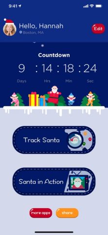 Santa Tracker — Track Santa для iOS — скриншот 1
