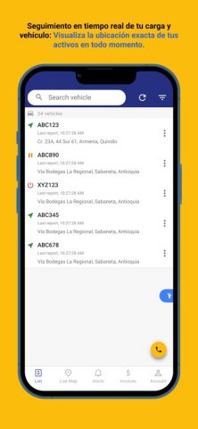 Satrack для iOS — скриншот 1