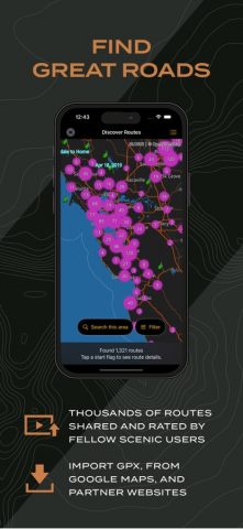 Scenic Motorcycle Navigation для iOS — скриншот 5