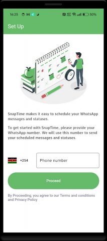 Scheduler for WhatsApp Status для Android — скриншот 1