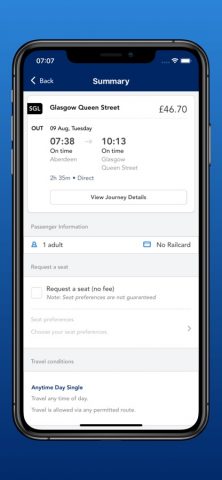 ScotRail Train Times & Tickets для iOS — скриншот 3