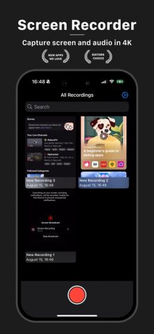 Screen Recorder — Voice Video для iOS — скриншот 2