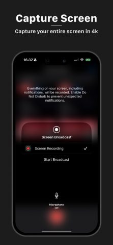 Screen Recorder — Voice Video для iOS — скриншот 3