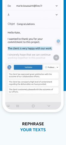 Scribens — Проверка грамматики для Android — скриншот 2
