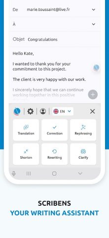 Scribens — Проверка грамматики для Android — скриншот 4
