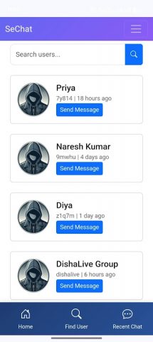 SeChat — Private & Secure Chat — скриншот 2
