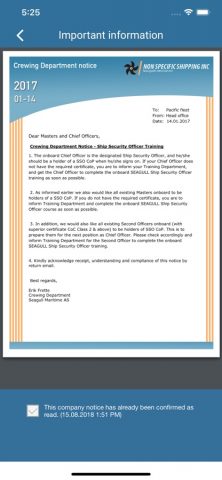 Seagull Training для iOS — скриншот 5