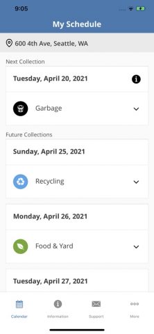 Seattle Recycle & Garbage для iOS — скриншот 3