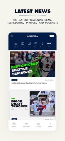 Seattle Seahawks для iOS — скриншот 3