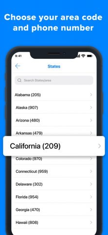 Second Phone Number’ для iOS — скриншот 2