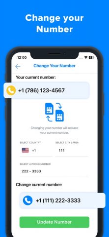 Second Phone Number’ для iOS — скриншот 5