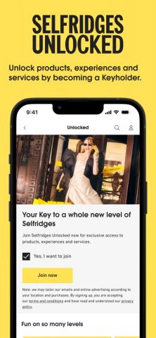 Selfridges для iOS — скриншот 2