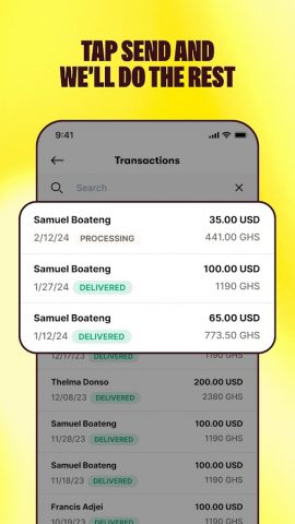 Sendwave: Send Money Abroad для Android — скриншот 5