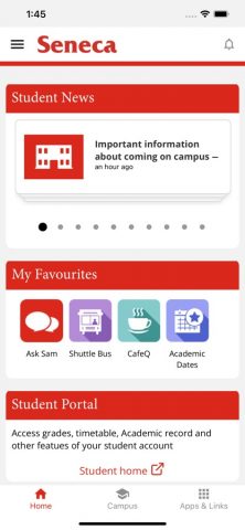 Seneca Mobile для iOS — скриншот 1