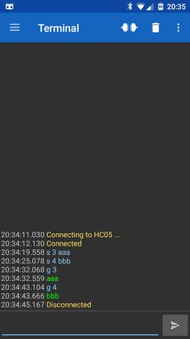 Serial Bluetooth Terminal для Android — скриншот 1