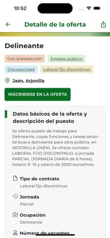 Servicio Andaluz de Empleo для iOS — скриншот 5
