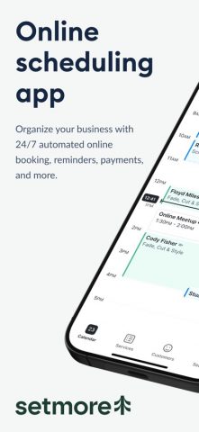 Setmore Appointment Scheduling для iOS — скриншот 1