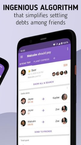 Settle Up – Совместные расходы для Android — скриншот 4