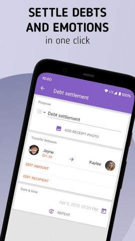 Settle Up – Совместные расходы для Android — скриншот 5