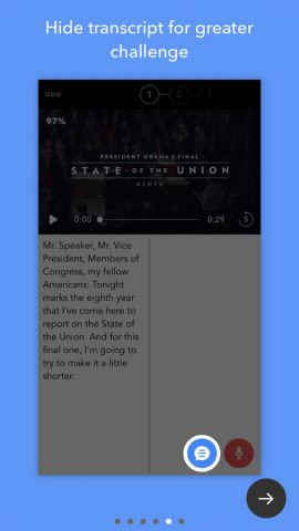 Shadowing — English Speaking Exercise для iOS — скриншот 4