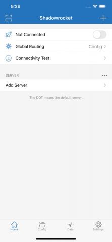 Shadowrocket для iOS — скриншот 1