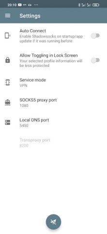 Shadowsocks client для Android — скриншот 5