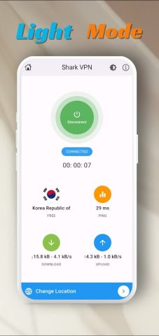 Shark VPN — Premium Protection для Android — скриншот 2