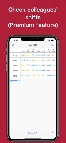 Shift Work Calendar & Notes — скриншот 5