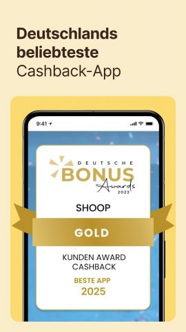 Shoop — Cashback & Gutscheine для Android — скриншот 3