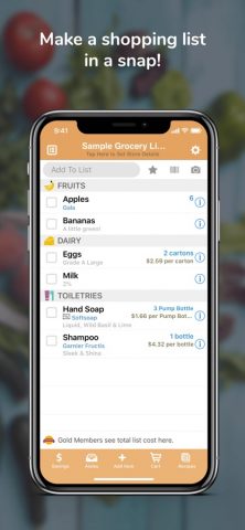Shopper — Shopping List для iOS — скриншот 2