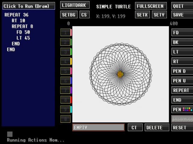Simple Turtle LOGO для Android — скриншот 5