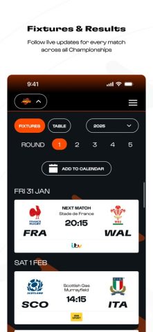 Six Nations Official для iOS — скриншот 3