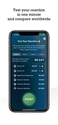 Скорость Реакции / Тест для iOS — скриншот 1