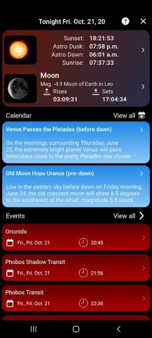 SkySafari 7 Pro для Android — скриншот 2