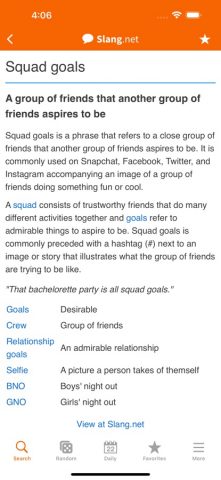 Slang Dictionary для iOS — скриншот 3