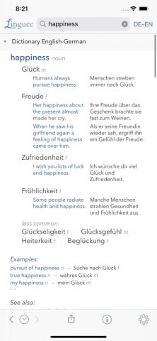 Словарь Linguee для iOS — скриншот 2