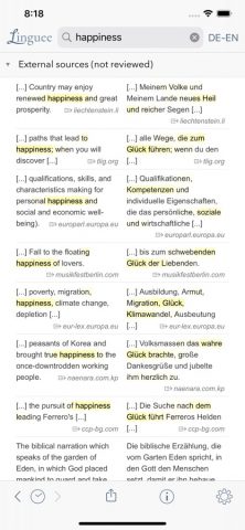 Словарь Linguee для iOS — скриншот 3