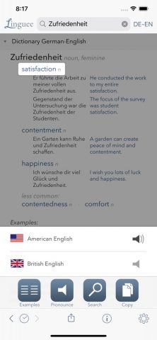 Словарь Linguee для iOS — скриншот 4