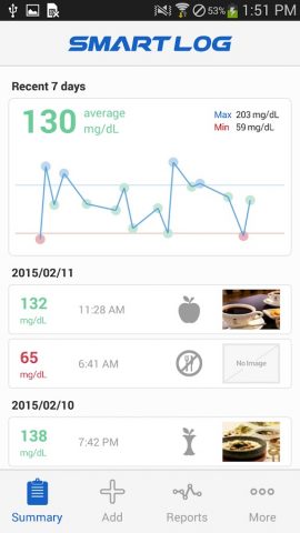 SmartLog для Android — скриншот 1