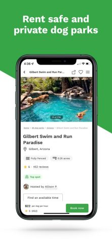Sniffspot — Private Dog Parks для iOS — скриншот 1