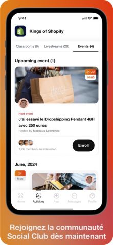 SocialClub App для iOS — скриншот 3