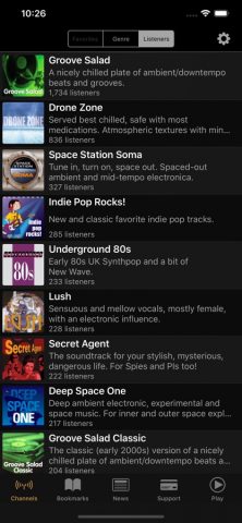 SomaFM Radio Player для iOS — скриншот 1