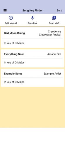 Song Key Finder для iOS — скриншот 4