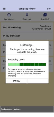 Song Key Finder для iOS — скриншот 5