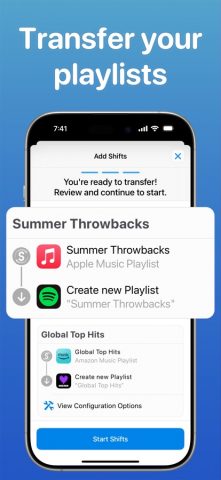 SongShift для iOS — скриншот 1