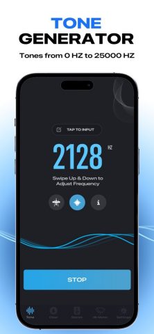 Sonic Pitch Sound Generator для iOS — скриншот 2