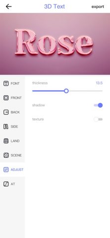 Создать  логотип-3D Text для iOS — скриншот 5