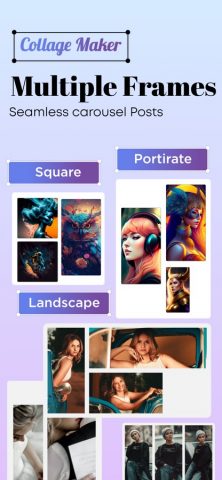 Создатель коллажей: фоторамки для iOS — скриншот 1