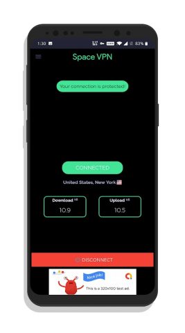 Space VPN — Unlimited VPN для Android — скриншот 3